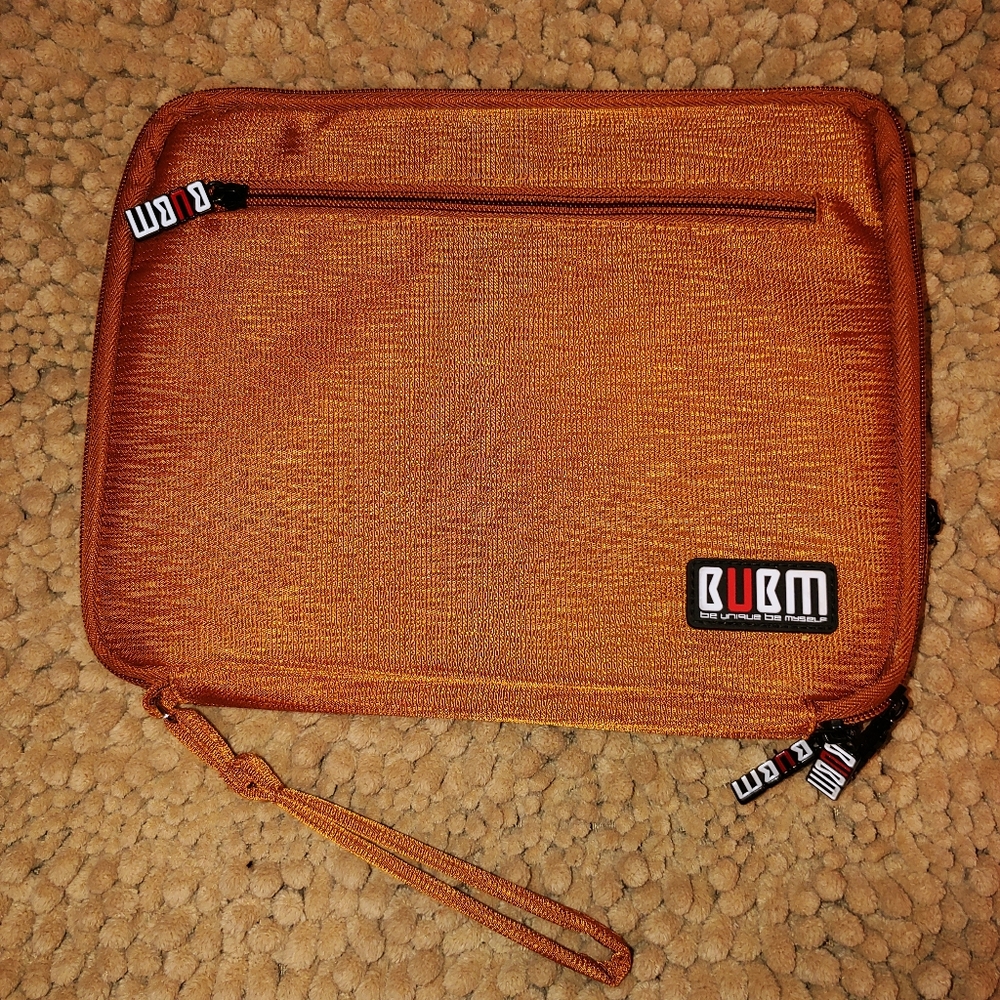 Bubm Rust Color Electronics Storage Case Euc - image 4